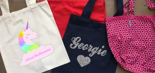 8 Cute Tote & Drawstring bags<br> - 